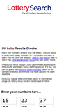 Mobile Screenshot of lotterysearch.org